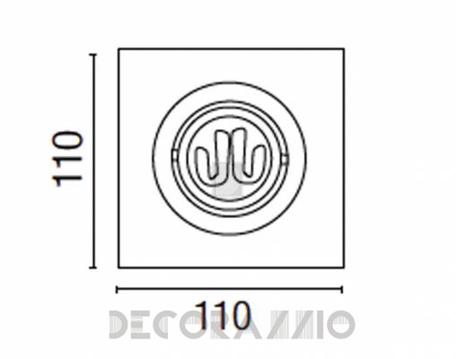 Светильник  потолочный врезной Faro 43075 - 43075