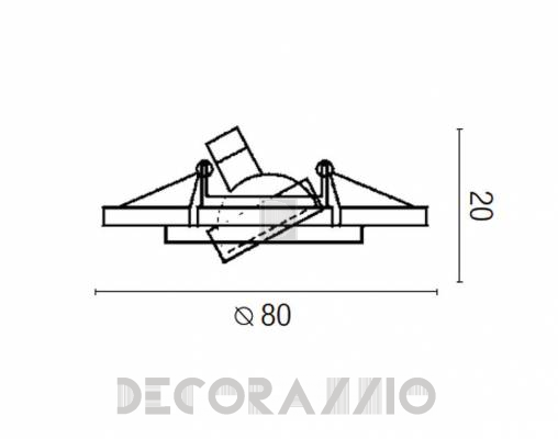 Светильник потолочный врезной Faro 43059 - 43059