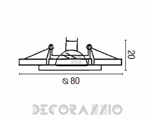 Светильник потолочный врезной Faro 43053 - 43053