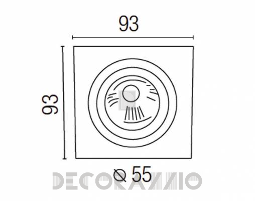 Светильник потолочный врезной Faro 43383 - 43383