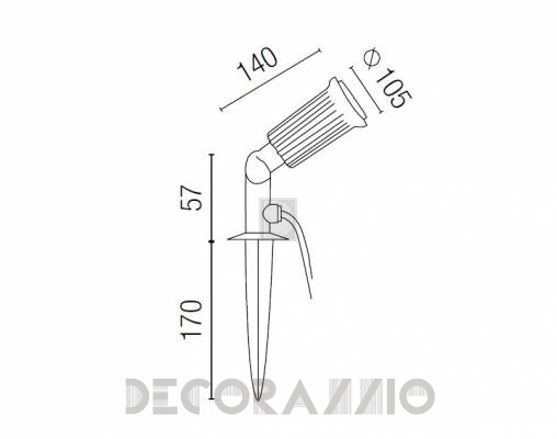 Светильник уличный напольный врезной Faro 73111 - 73111