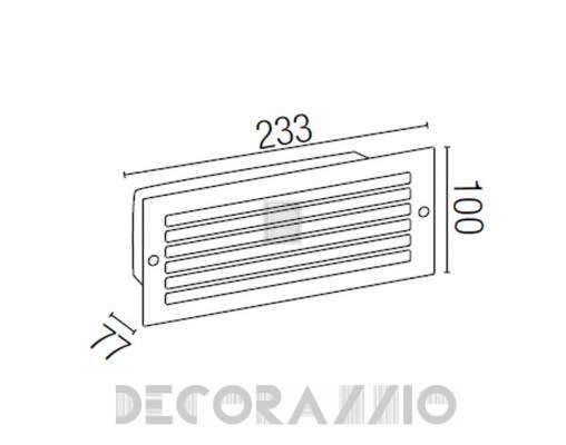 Светильник уличный настенный врезной Faro 71480 - 71480