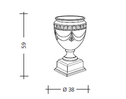 Ваза Baga Patrizia Garganti CM. 438 - CM. 438