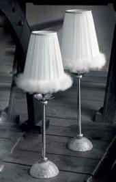 Светильник  настольный (Настольная лампа) Il Paralume Marina Swarovski Plume, 1447-P