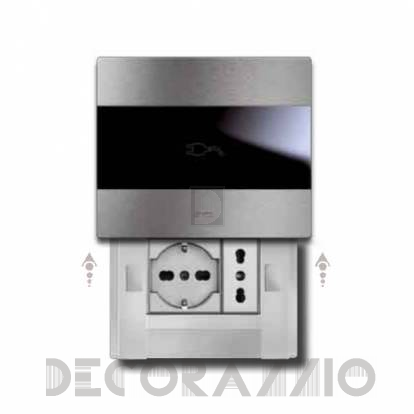 Розетка электрическая AVE AVE Touch Allum - 44PATCS3