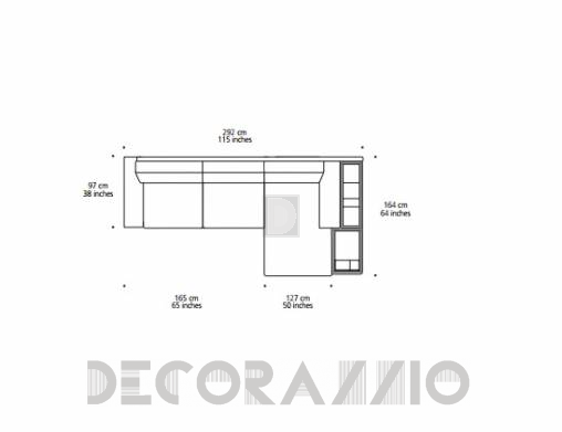 Диван модульный Doimo Sofas RIVER - RIVER 2