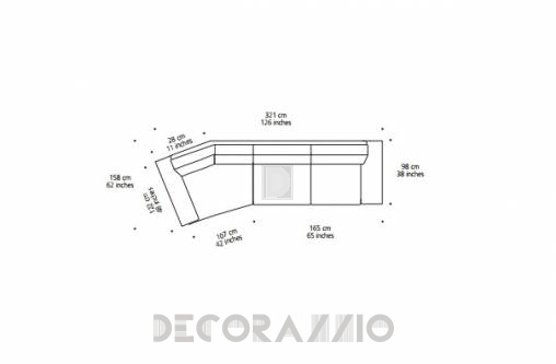 Диван модульный Doimo Sofas RIVER - RIVER 4