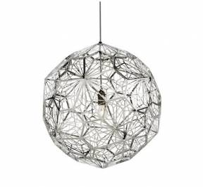 Светильник  потолочный подвесной (Люстра) Tom Dixon Etch, Etch Light Web Stainless Steel