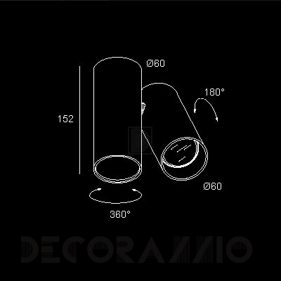 Светильник потолочный накладной Delta Light ULTRA TWIN - 316 06 05 W