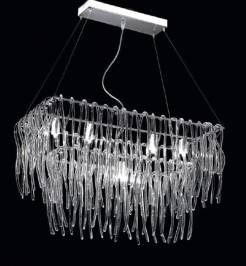 Светильник  потолочный подвесной (Люстра) Cremasco MEDUsA, 5096/5S-CR-TR