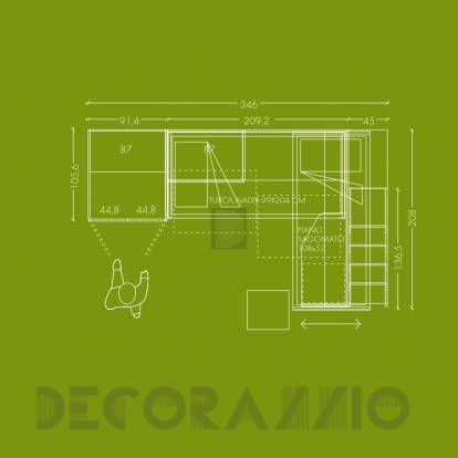 Комплект в детскую Clever Camerette a Soppalco - Cl44