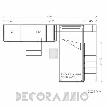 Комплект в детскую Clever Camerette a Soppalco - Cl45