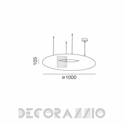 Светильник  потолочный подвесной (Люстра) Wever & Ducre GIGANT LED - 14303