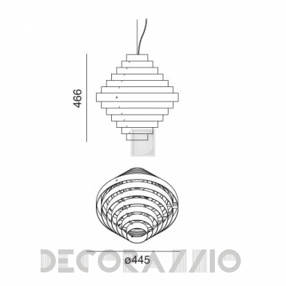 Светильник потолочный подвесной (Люстра) Wever & Ducre J.J.W.05 - 15640