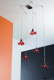Светильник  потолочный подвесной (Люстра) Cangini & Tucci STELLA, 923.5L red