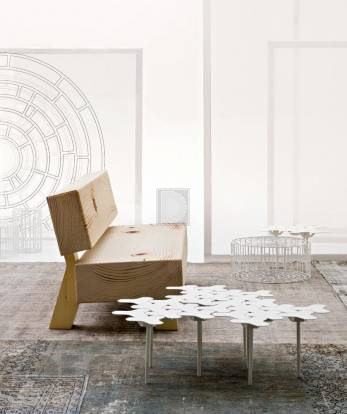 Скамейка Moroso Soft wood sofa - Mor131