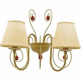 Светильник  настенный накладной (Бра) Arte Lamp Arte Neapolitan, A3007AP-2BZ