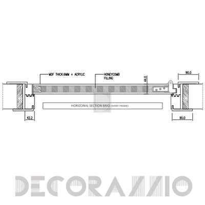 Двери межкомнатные распашные Romagnoli BRIO - BR1B