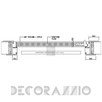 Двери межкомнатные распашные Romagnoli BRIO - BR1M