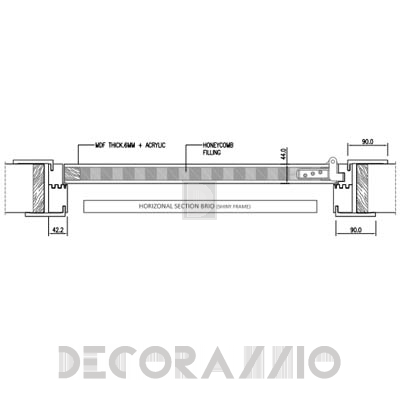Двери межкомнатные распашные Romagnoli BRIO - BR4M