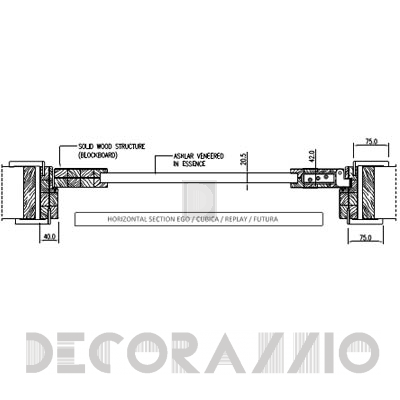 Двери межкомнатные распашные Romagnoli Cubica - CB1B2P