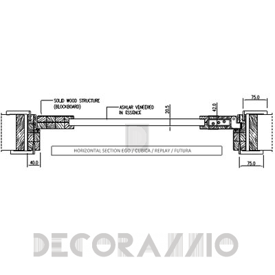 Двери межкомнатные распашные Romagnoli Cubica - CB4V