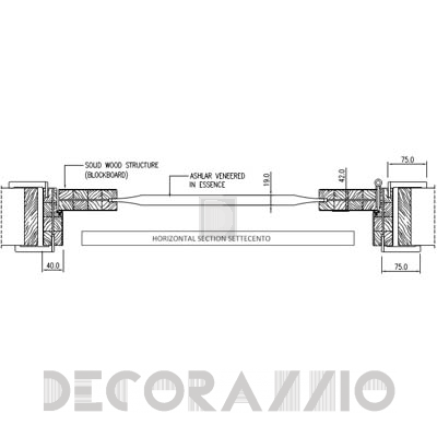 Двери межкомнатные распашные Romagnoli SETTECENTO - SC3BS