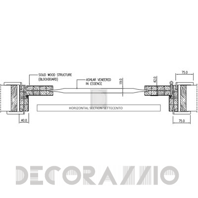 Двери межкомнатные распашные Romagnoli SETTECENTO - SC3BT