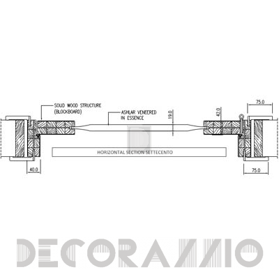 Двери межкомнатные распашные Romagnoli SETTECENTO - SC102BS
