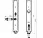 Ручки для распашных дверей подвижные Mestre DECORATIVE DOOR IRONMONGERY 2013 - 0J2904.D00.12