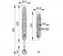 Ручки для распашных дверей подвижные Mestre DECORATIVE DOOR IRONMONGERY 2013 - 0J1708.D00.72