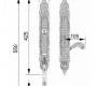 Ручки для распашных дверей подвижные Mestre DECORATIVE DOOR IRONMONGERY 2013 - 0J1604.D00.62
