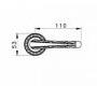 Ручки для распашных дверей подвижные Mestre DECORATIVE DOOR IRONMONGERY 2013 - 0R7032.000.01