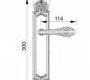 Ручки для распашных дверей подвижные Mestre DECORATIVE DOOR IRONMONGERY 2013 - 0A3834.000.12