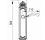 Ручки для распашных дверей подвижные Mestre DECORATIVE DOOR IRONMONGERY 2013 - 0A3800.000.34