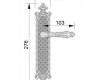 Ручки для распашных дверей подвижные Mestre DECORATIVE DOOR IRONMONGERY 2013 - 0A3600.000.30
