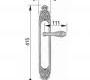 Ручки для распашных дверей подвижные Mestre DECORATIVE DOOR IRONMONGERY 2013 - 0A3232.000.12