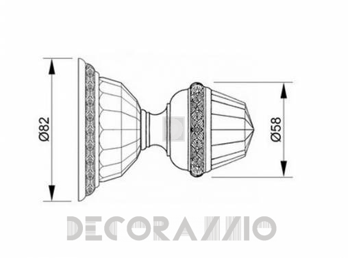 Ручки для распашных дверей фиксированные Mestre DECORATIVE DOOR IRONMONGERY 2013 - 0P6046.000.01