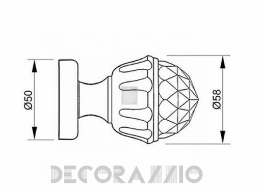 Ручки для распашных дверей фиксированные Mestre DECORATIVE DOOR IRONMONGERY 2013 - 0P6045.000.01