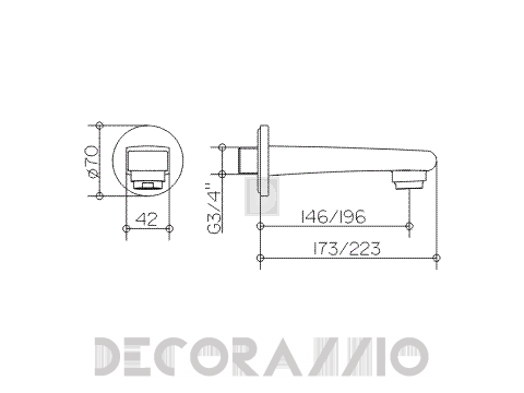 Излив Keuco Collection Moll - Kede7
