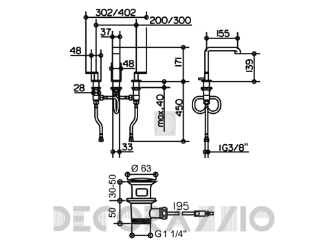 Смеситель для раковины Keuco Edition 300 - Kede34