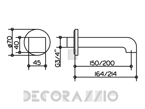 Излив Keuco Edition 300 - Kede40