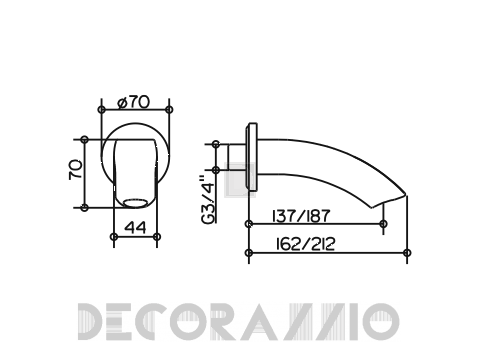 Излив Keuco Edition Palais - Kede56