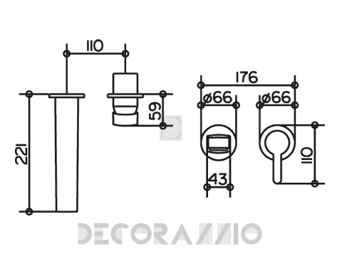 Смеситель для раковины Keuco Elegance - Kede61