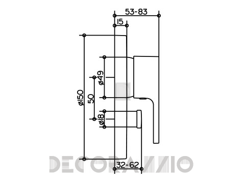 Смеситель для ванной Keuco Elegance - Kede68