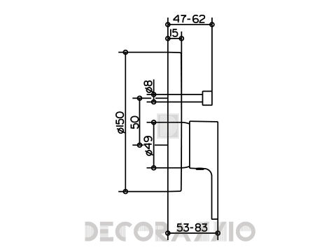 Смеситель для ванной Keuco Elegance - Kede69