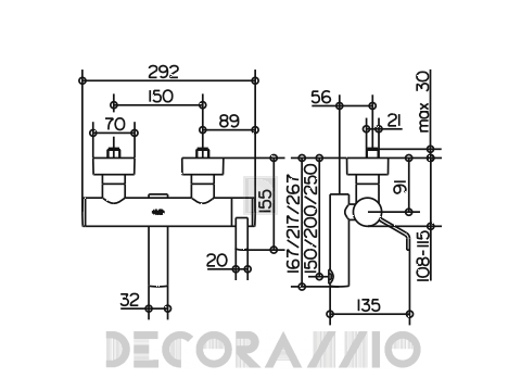 Смеситель для раковины Keuco Plan - Kede79
