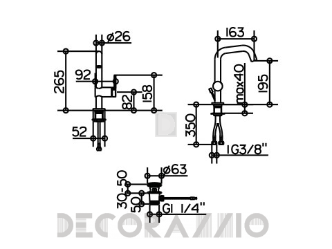 Смеситель для раковины Keuco Plan Blue - Kede87