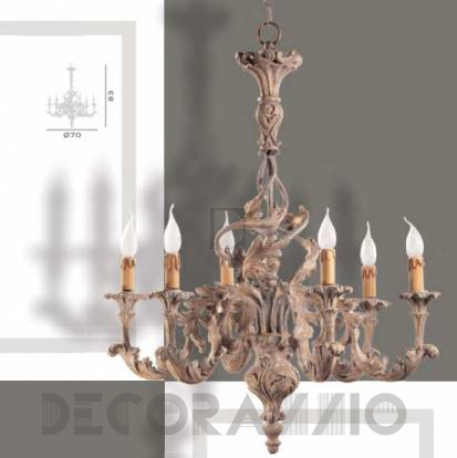 Светильник потолочный подвесной (Люстра) Roberto Giovannini CHANDELIER - MID. XVIII C. - 94