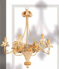 Светильник  потолочный подвесной (Люстра) Roberto Giovannini CHANDELIER ‘700 FRENCH - BASKETFUL OF FLOWERS, 532 P